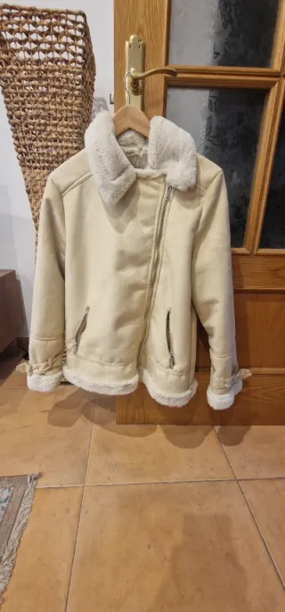 Abrigo Hollister Mujer Talla M Beige