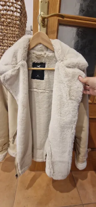 Abrigo Hollister Mujer Talla M Beige