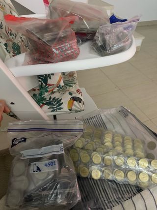 Colección de monedas 896 uds