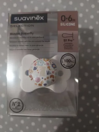 Chupete Suavinex 0-6m Silicona Wonder Butterfly
