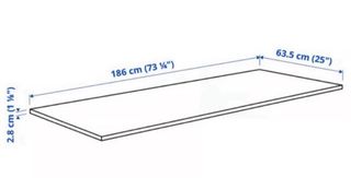 Encimera IKEA Ekbacken Cemento Claro 186cm