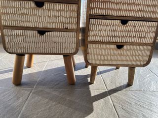 2 Mesitas de Noche Madera Sklum