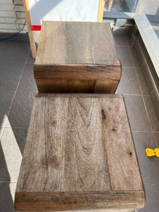 2 Mesitas de Noche Madera Sklum