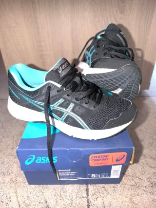 Zapatillas Asics Talla 36 Negro/Turquesa