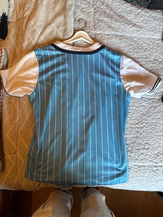 Camisa de béisbol Kani azul y blanco