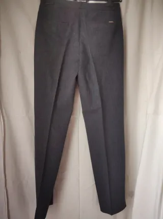 Pantalón Massimo Dutti gris jaspeado