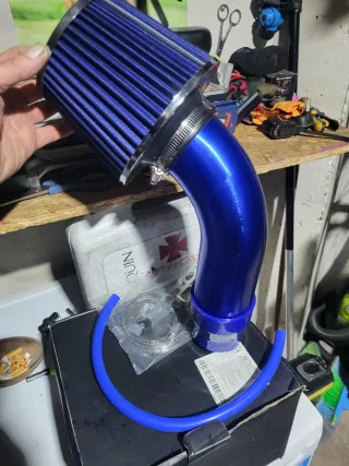 Filtro de aire alto flujo azul nuevo