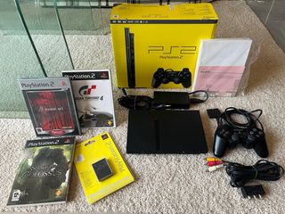 Consola PS2 Slim + Memory Card + Juegos