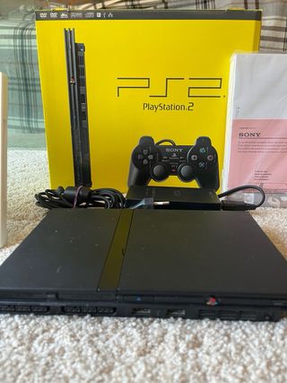 Consola PS2 Slim + Memory Card + Juegos