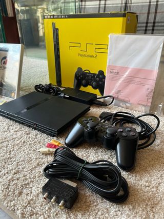 Consola PS2 Slim + Memory Card + Juegos