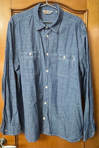Camisa Carhartt Azul Talla XL 100% Algodón