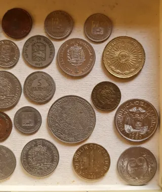 Colección monedas variadas antiguas