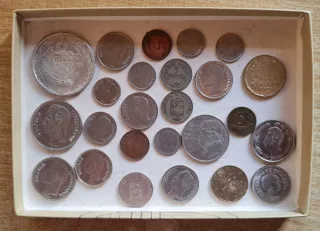 Colección monedas variadas antiguas