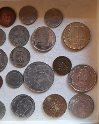 Colección monedas variadas antiguas