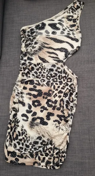 Vestido estampado animal print