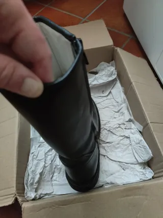 Stivali moto biker Stylmartin N.43 Pelle Neri.