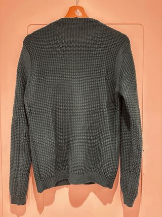 Jersey Zara trenzado verde Talla M