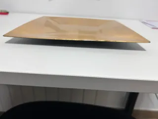 6 Bajoplatos Dorados Cuadrados