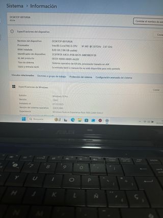 Portátil ASUS • i5 • 500Gb SSD • Win11 pro