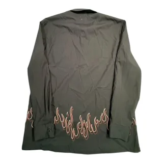 Camisa Oversize Zara Flamin' Hot Black Red M-L