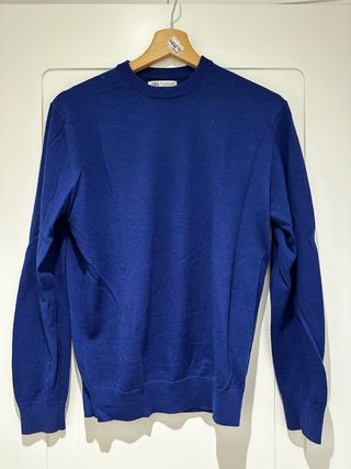 Jersey Zara azul eléctrico hombre