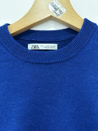 Jersey Zara azul eléctrico hombre