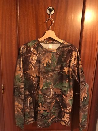 Camiseta manga larga hombre camuflaje