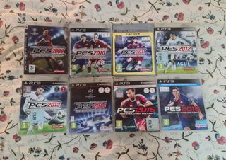 Lote 8 juegos PES fútbol  PS3