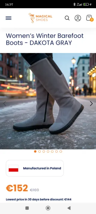 Botas Barefoot Magical Shoes Grises