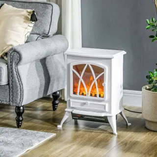 Estufa eléctrica blanca