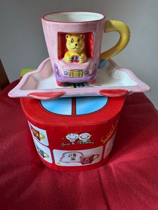 Tazza con piattino orsetto (idea regalo)