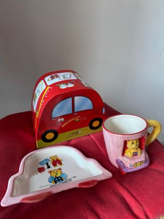 Tazza con piattino orsetto (idea regalo)