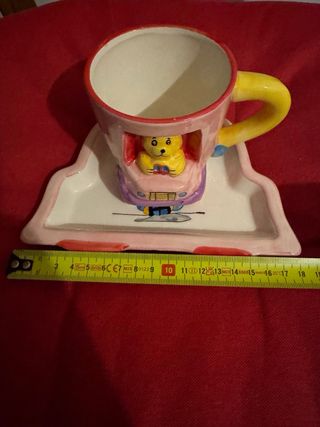 Tazza con piattino orsetto (idea regalo)