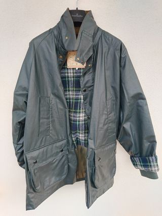 Giacca Cerata Verde Barbour stile