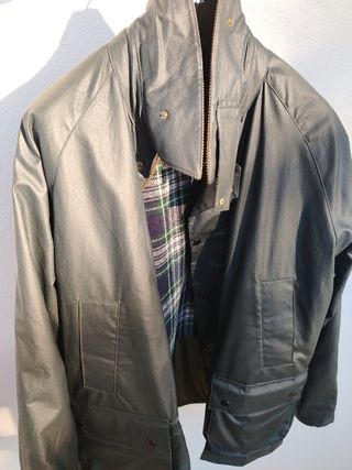 Giacca Cerata Verde Barbour stile