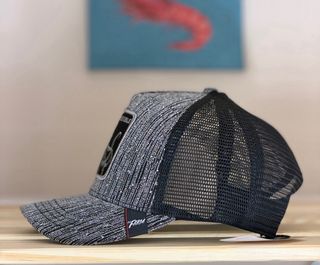 Gorra Trucker Pulpo Flexible Gris Negra