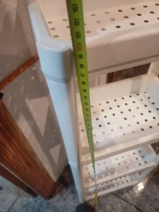 Estantería Plástica Blanca 100x36x22 cm