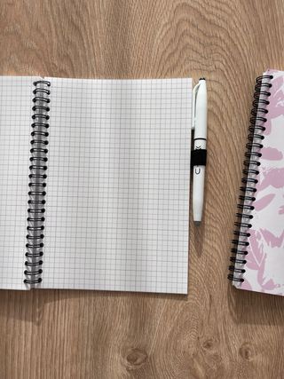 2 libretas papel piedra