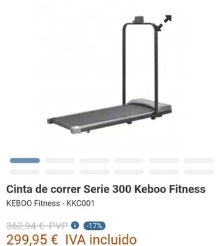 Cinta de correr Serie 300 Keboo Fitness