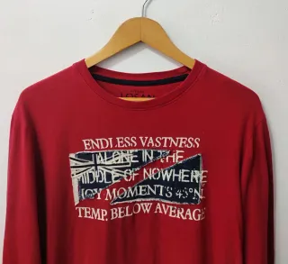Camiseta manga larga roja Losan hombre Talla M
