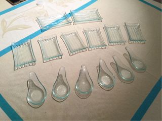 Set piattini finger food vetro