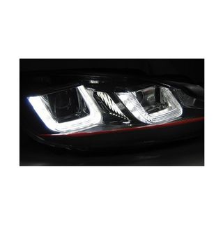 Faros delanteros U Led para Volkswagen Golf 6 Red