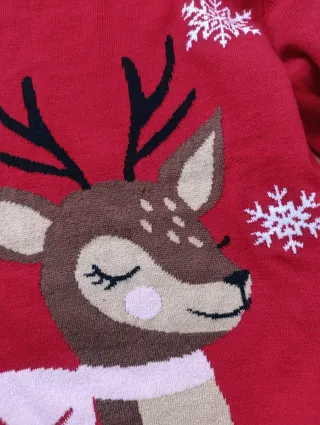 Jersey Navideño Reno Talla 10-11