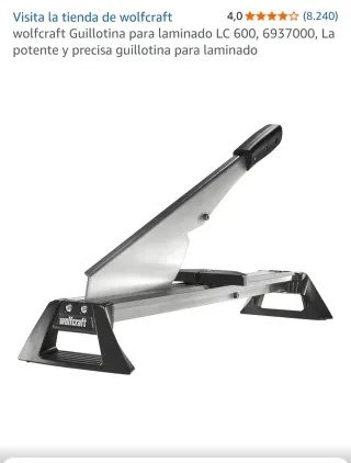 Guillotina para laminado Wolfcraft LC 600