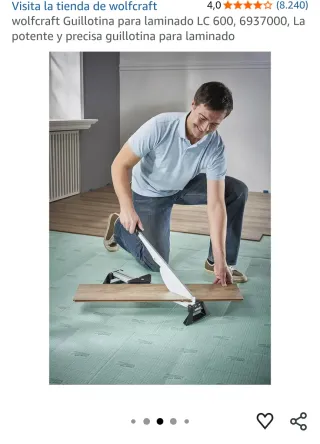 Guillotina para laminado Wolfcraft LC 600