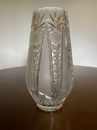 Vaso in cristallo trasparente