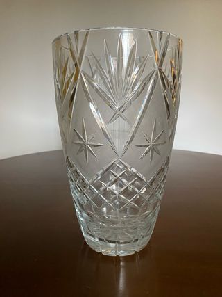 Vaso in cristallo trasparente