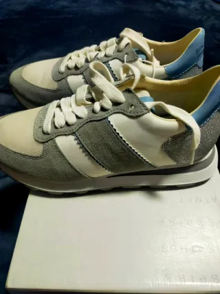 Geox Sneakers Talla 37 Gris/Blanco