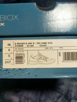 Geox Sneakers Talla 37 Gris/Blanco