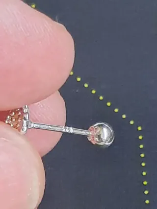 Pendientes plata con detalle flor